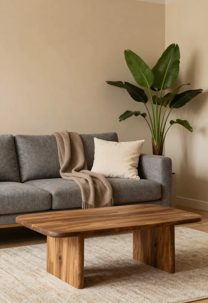 18 Gray Sofa Living Room Color Scheme Ideas Easy to Style - 8. Rich Neutrals for a Warm Atmosphere 1