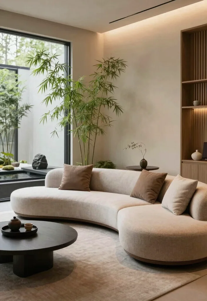 18 L Shaped Couch Living Room Ideas Perfect for Any Layout - 15. Zen with a Twist 1