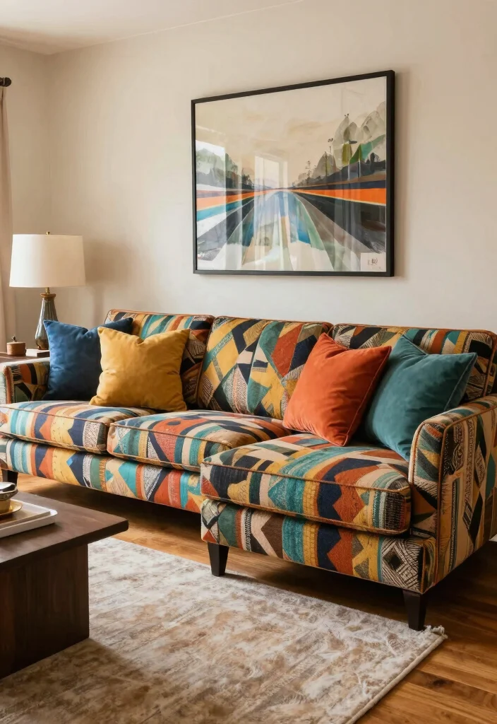 18 L Shaped Couch Living Room Ideas Perfect for Any Layout - 3. Bold and Beautiful Patterns 1