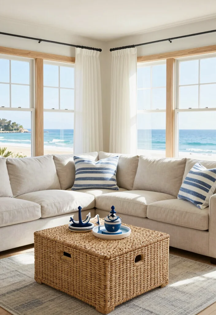 18 L Shaped Couch Living Room Ideas Perfect for Any Layout - 7. Coastal Charm 1