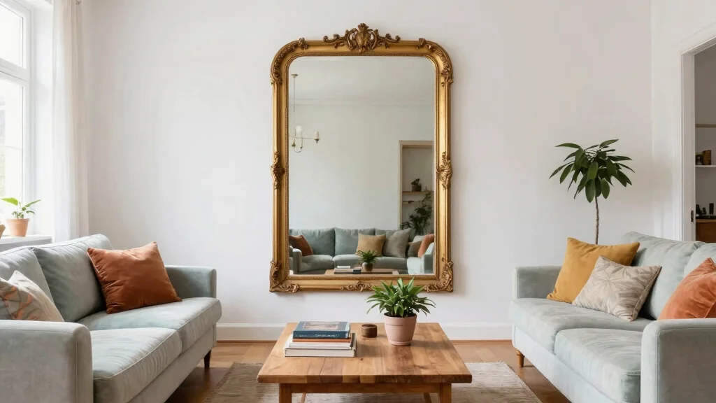 18 Mirror Feature Wall Living Room Ideas for a Bright, Spacious Feel