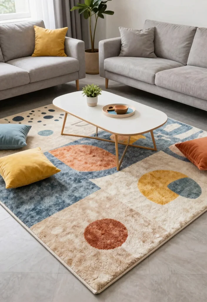 18 Rug in Living Room Ideas That Tie the Space Together - 7. Multi-Functional Rugs 1