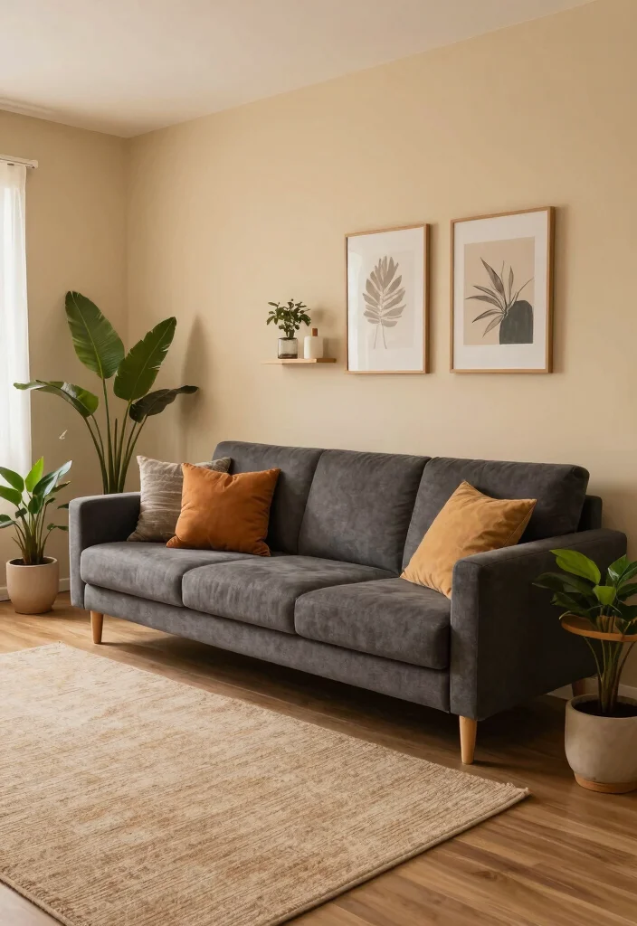 18 Wall Colour Ideas for Living Room Fresh Modern Palettes - 12. Warm Beige 1