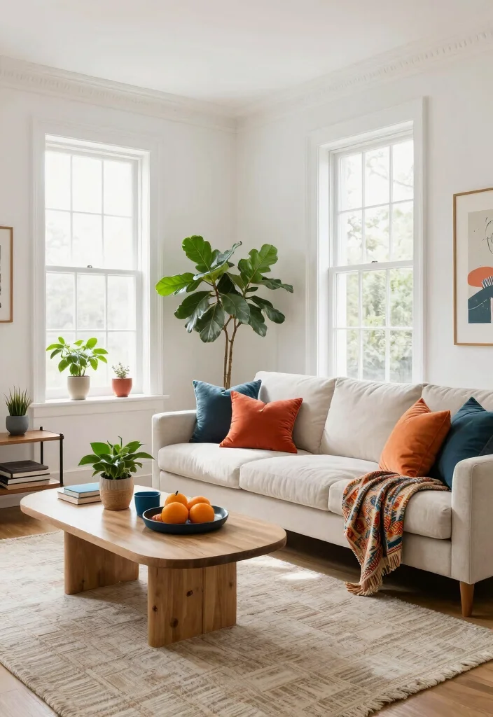 18 Wall Colour Ideas for Living Room Fresh Modern Palettes - 5. Classic White 1