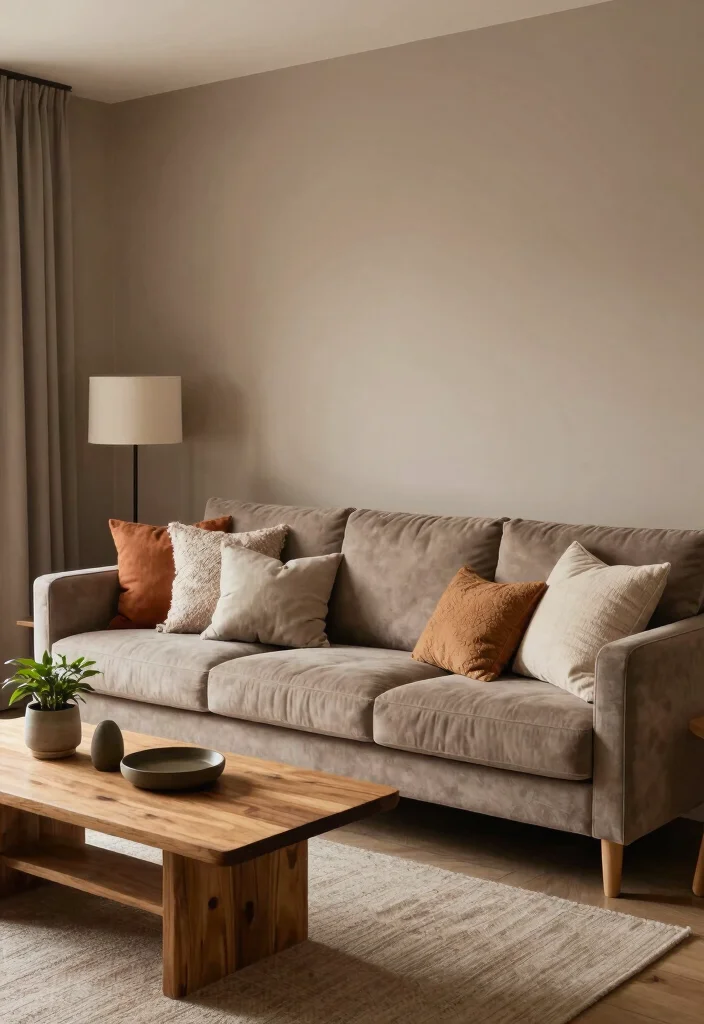 18 Wall Colour Ideas for Living Room Fresh Modern Palettes - 9. Earthy Taupe 1