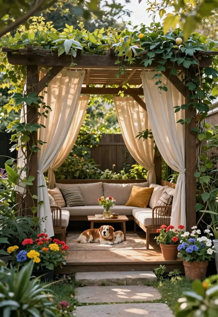 12 Dog Fence Ideas That Keep Pets Safe Without Blocking the View - 10. Pergola Enclosures 1