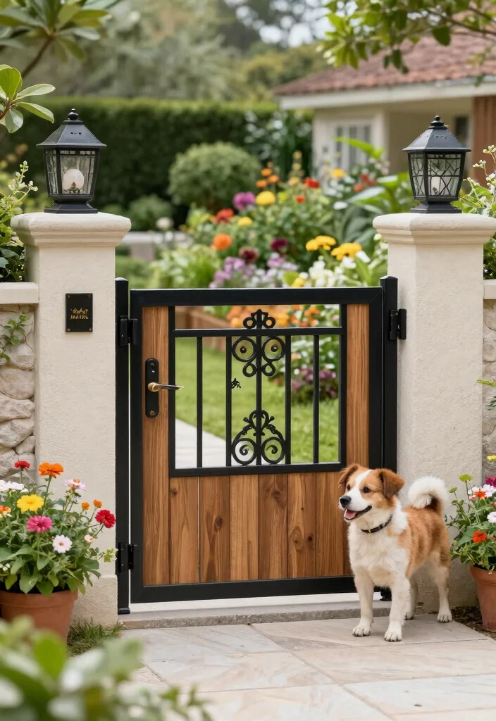 12 Dog Fence Ideas That Keep Pets Safe Without Blocking the View - 12. Stylish Dog Gates 1