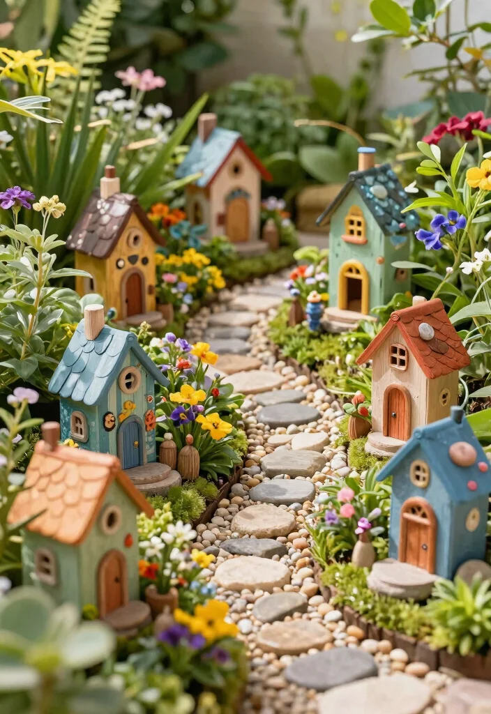 12 Fairy Garden Container Ideas That Fit on Small Balconies and Patios - 6. Miniature Fairy House Garden 1