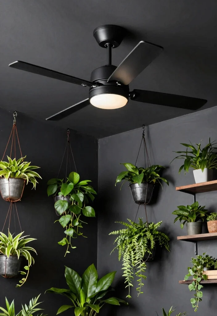 12 Flush Mount Ceiling Fan Ideas for Low Ceilings That Need Airflow - 5. Industrial Chic 1