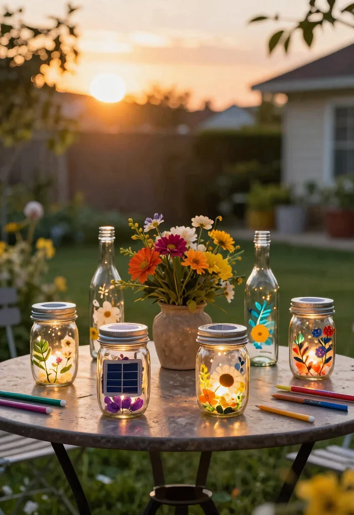 12 Gate Lights Outdoor Ideas That Stay Lit Without Hardwiring - 12. DIY Solar Light Projects for Personal Touch 1
