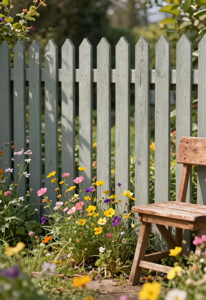 12 Grey Fence Paint Ideas That Hide Dirt and Don't Need Yearly Touch-Ups - 6. Greige: The Best of Both Worlds 1