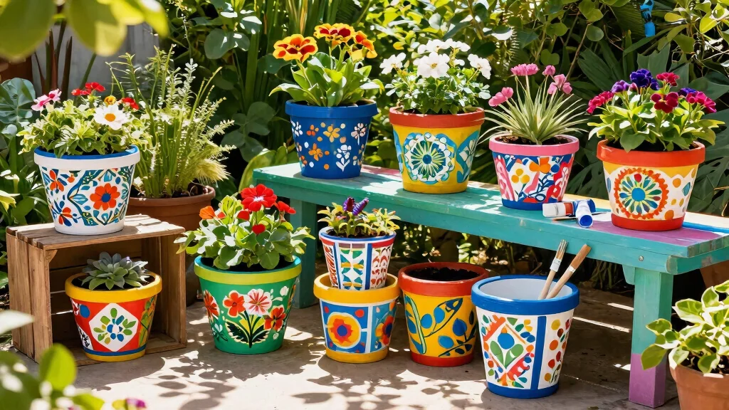 12 Hand Painted Planter Ideas That Don't Chip or Fade