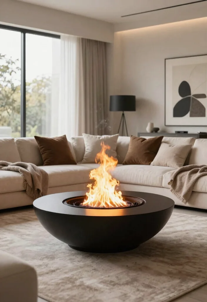 12 Indoor Fire Pit Ideas That Don't Require Venting or Permits - 6. Fire Bowls for a Modern Aesthetic 1