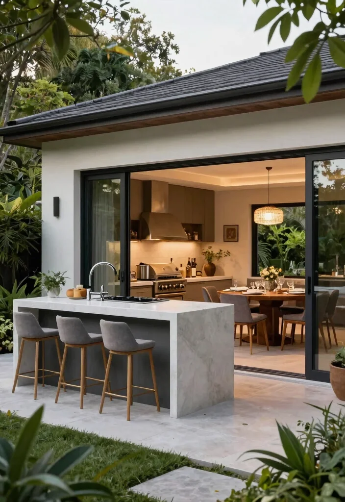 12 Luxury Outdoor Kitchen Ideas That Justify the Splurge - 2. Open Concept Flow 1