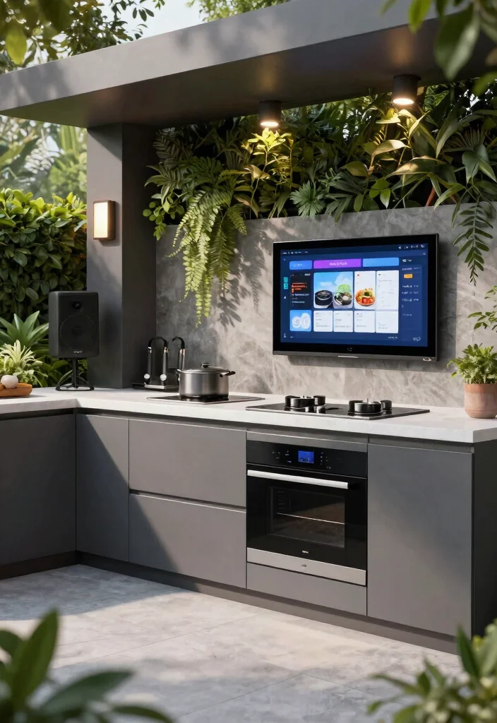 12 Luxury Outdoor Kitchen Ideas That Justify the Splurge - 6. Integrated Technology 1