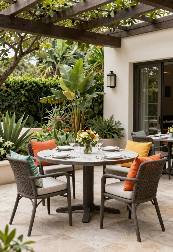 12 Luxury Outdoor Kitchen Ideas That Justify the Splurge - 8. Outdoor Dining Areas 1