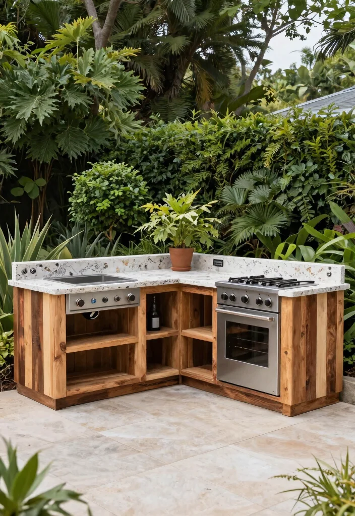12 Luxury Outdoor Kitchen Ideas That Justify the Splurge - 9. Eco-Friendly Designs 1
