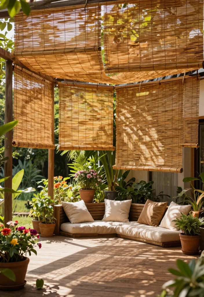 12 Patio Door Curtains That Block Heat Without Looking Dated - 3. Eco-Friendly Bamboo Shades 1