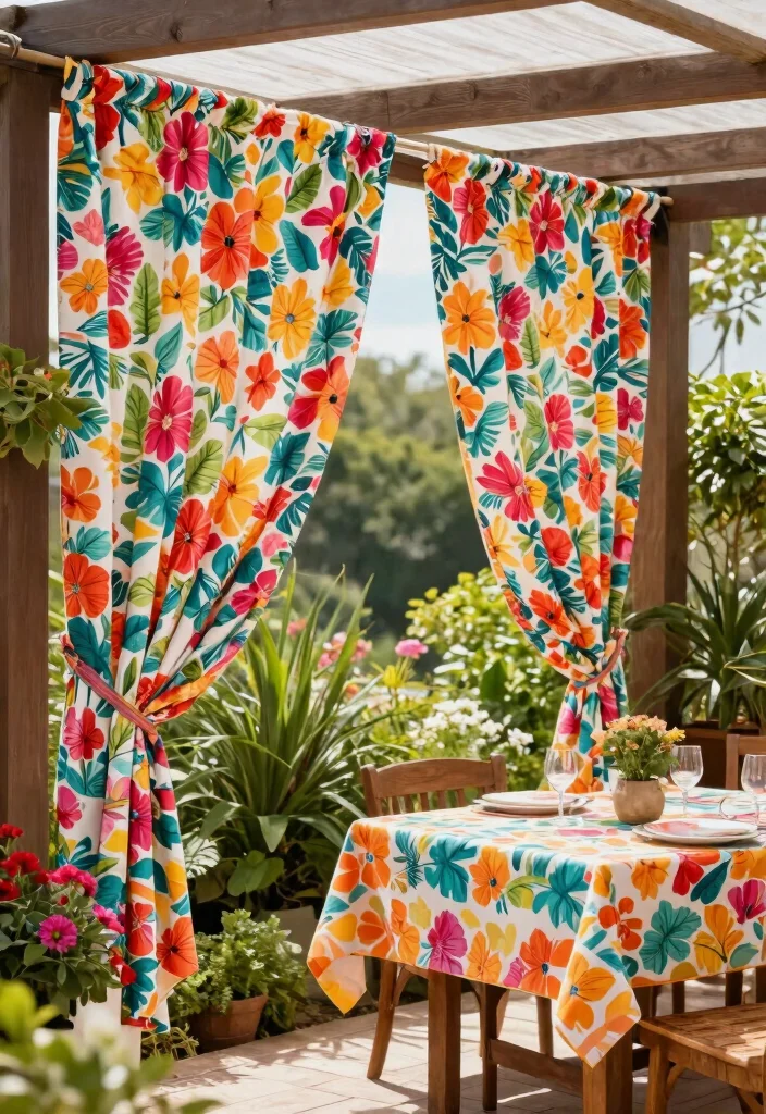 12 Patio Door Curtains That Block Heat Without Looking Dated - 6. Colorful Printed Fabrics 1