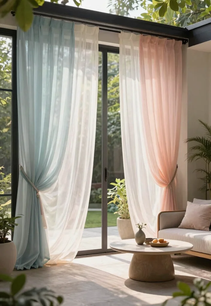 12 Patio Door Curtains That Block Heat Without Looking Dated - 8. Sheer Layered Options 1