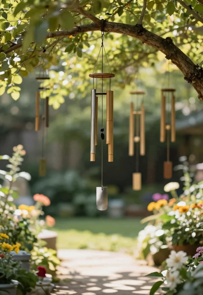 12 Spring Outdoor Decor Ideas That Survive Rain and Wind - 8. Stylish Wind Chimes 1