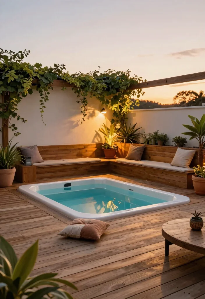 12 Swim Spa Backyard Ideas That Fit Small Yards and Tight Budgets - 1. Elevated Decks with Swim Spa 1