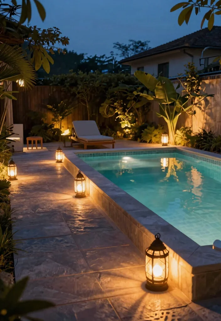 12 Swim Spa Backyard Ideas That Fit Small Yards and Tight Budgets - 11. Smart Lighting Solutions 1
