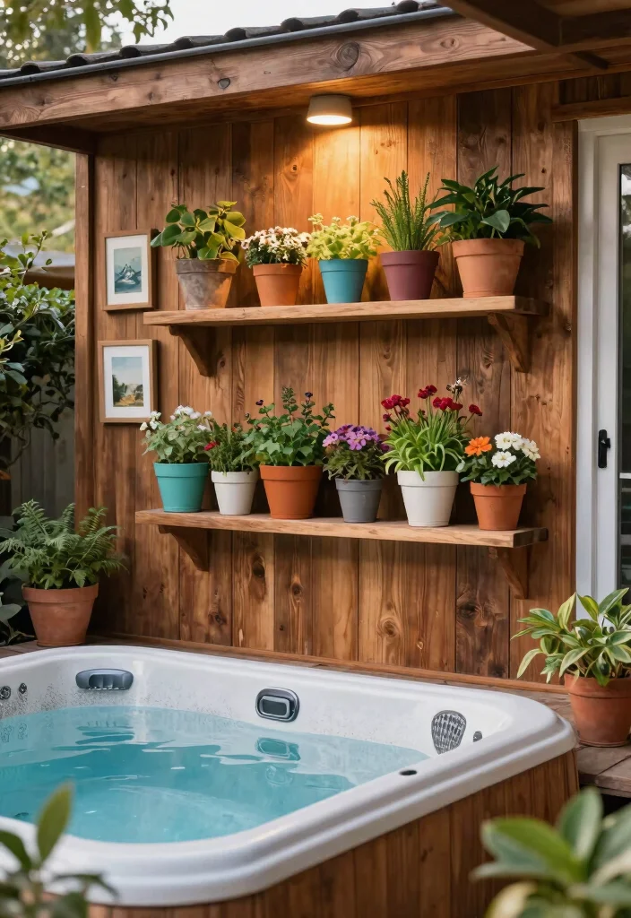 12 Swim Spa Backyard Ideas That Fit Small Yards and Tight Budgets - 9. Wall-Mounted Features 1