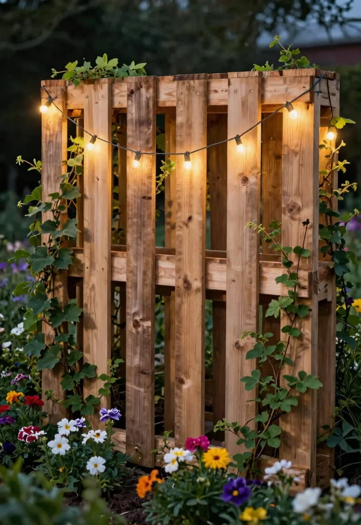 14 Backyard Fence Ideas on a Budget That Boost Curb Appeal - 1. Rustic Wooden Pallet Fence 1