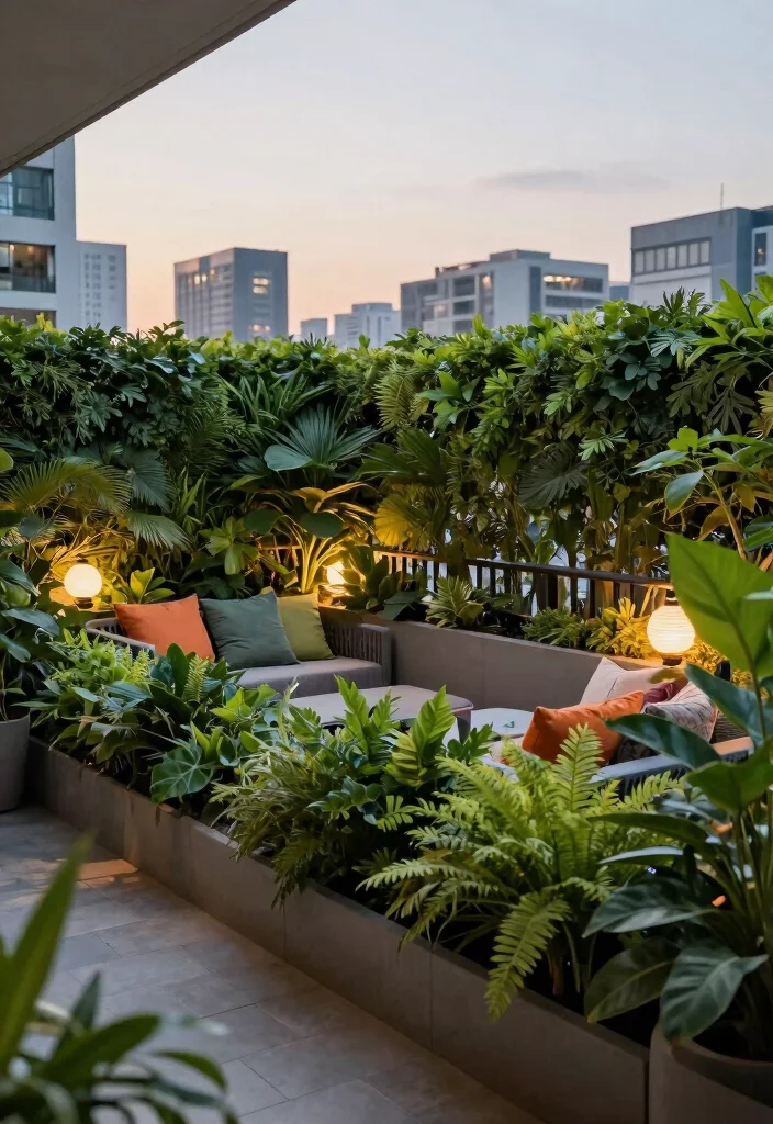 14 Balcony Grill Railing Design Ideas That Add Privacy Without Blocking Views - 12. Privacy Hedge 1