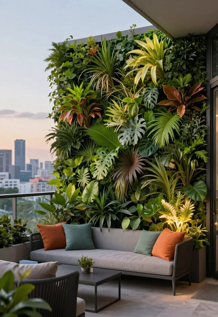 14 Balcony Grill Railing Design Ideas That Add Privacy Without Blocking Views - 14. Sustainable Green Walls 1