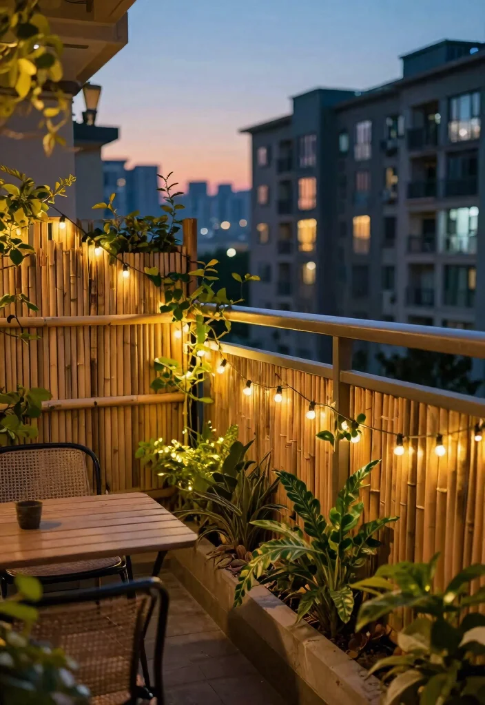 14 Balcony Grill Railing Design Ideas That Add Privacy Without Blocking Views - 3. Bamboo Fencing 1