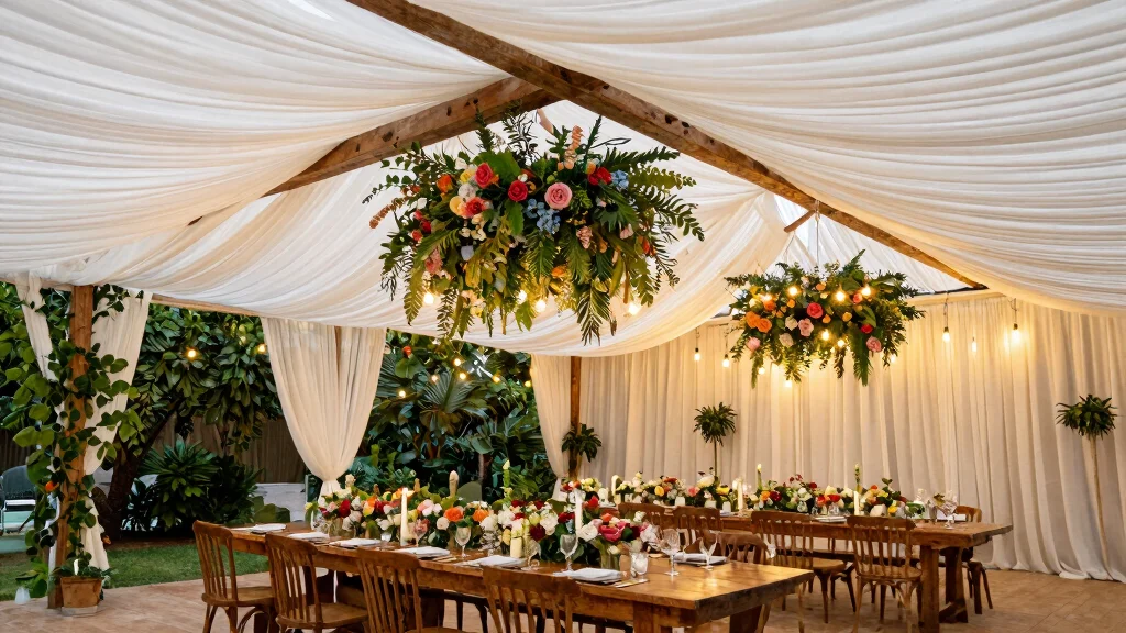 14 Ceiling Draping Wedding Ideas on a Budget That Look Expensive