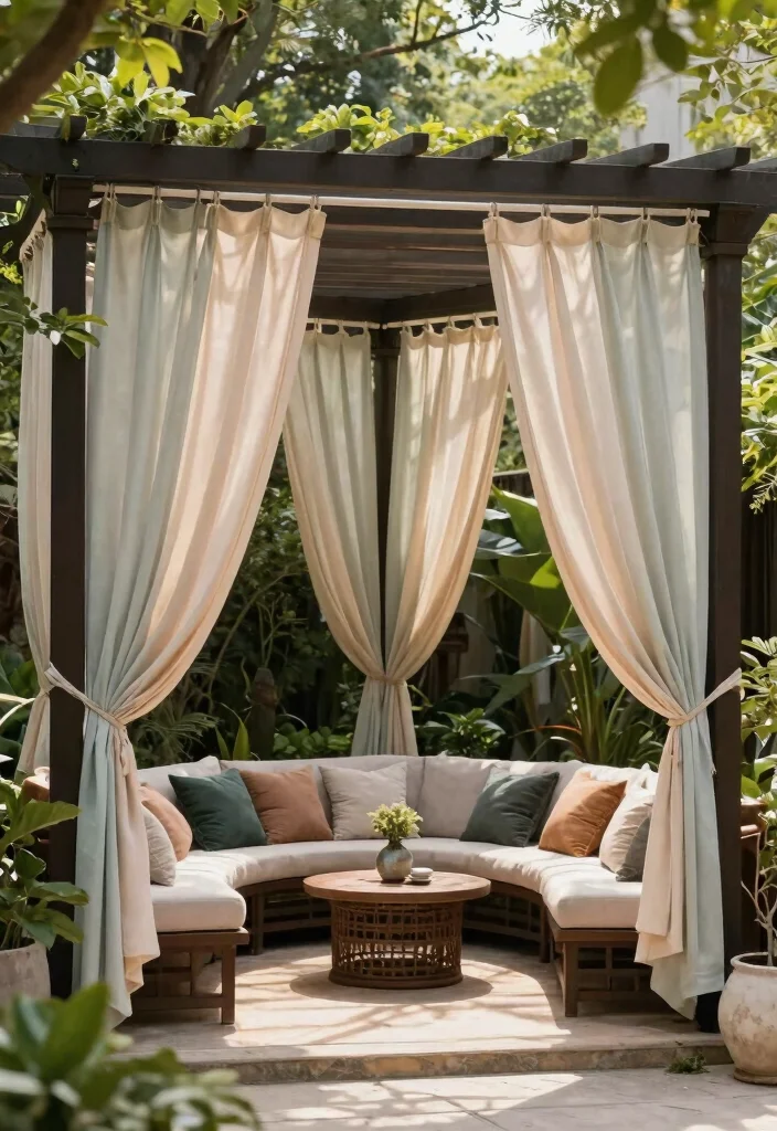 14 Cobertura de Pergola Que Resiste Lluvia y Viento Fuerte - 13. Outdoor Curtains 1