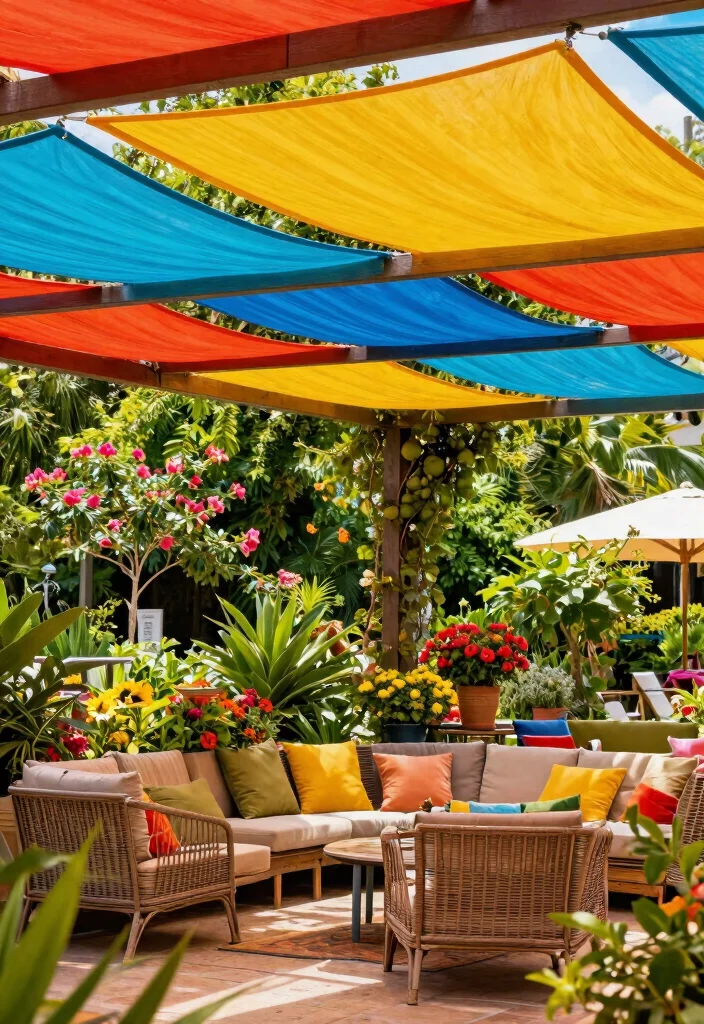 14 Cobertura de Pergola Que Resiste Lluvia y Viento Fuerte - 14. UV-Resistant Fabrics 1