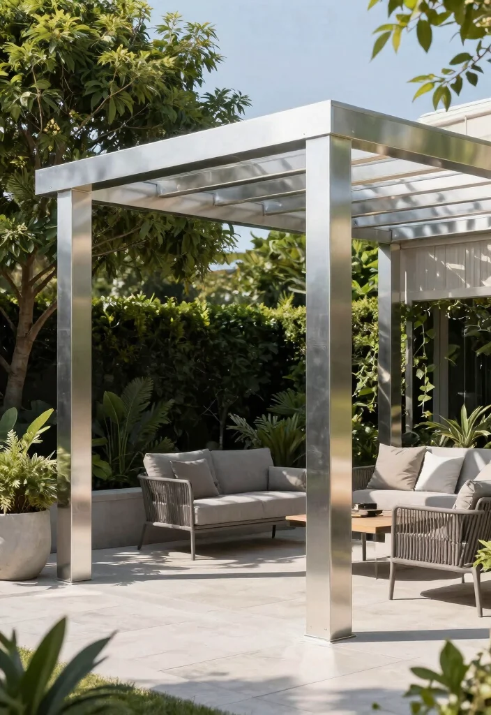 14 Cobertura de Pergola Que Resiste Lluvia y Viento Fuerte - 4. Aluminum Pergola Covers 1