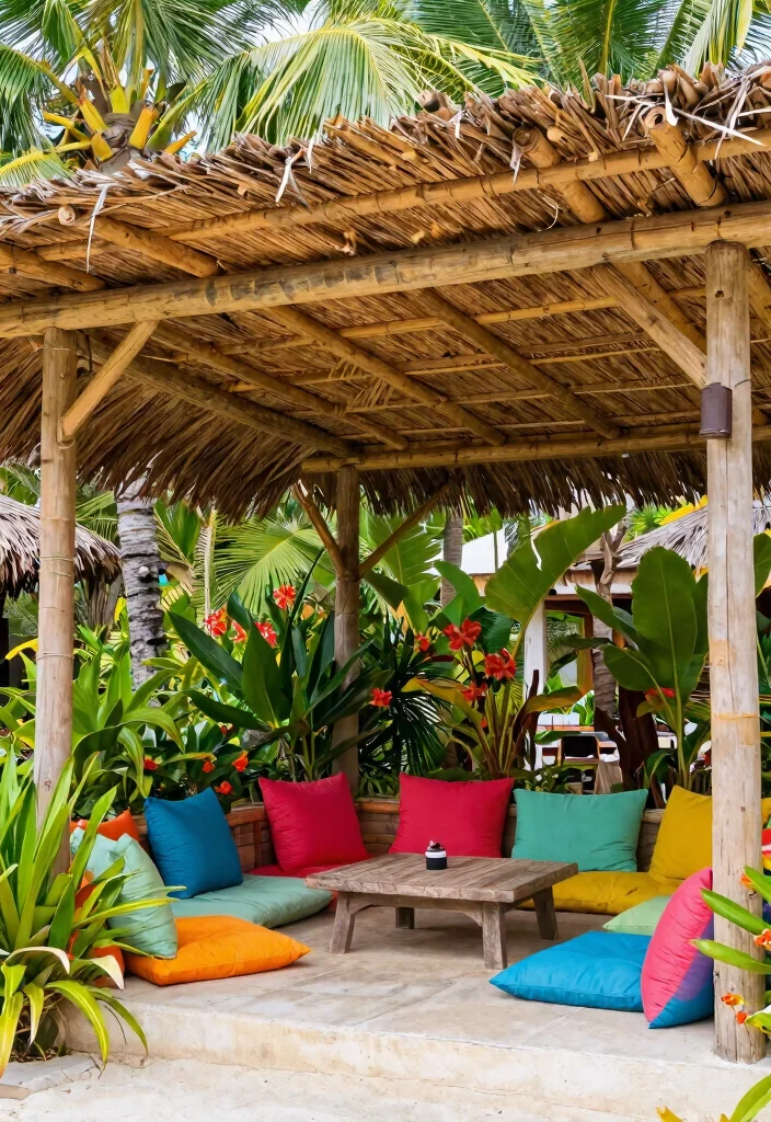 14 Cobertura de Pergola Que Resiste Lluvia y Viento Fuerte - 9. Bamboo and Thatch 1