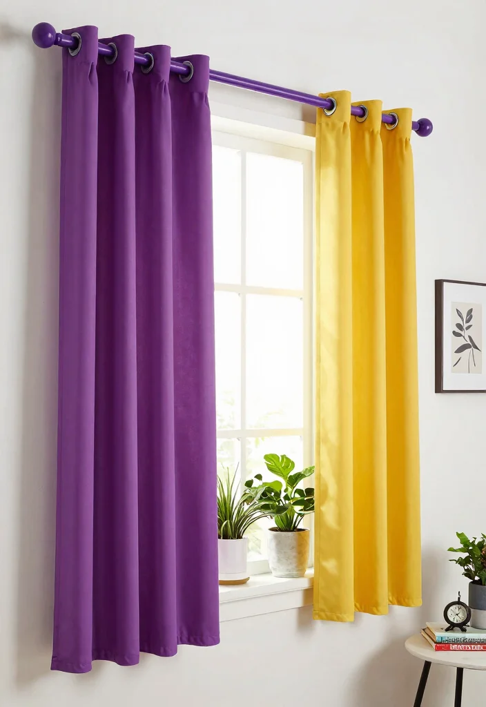 14 High Ceiling Curtain Ideas That Don't Cost a Fortune in Fabric - 8. Painted Rods 1