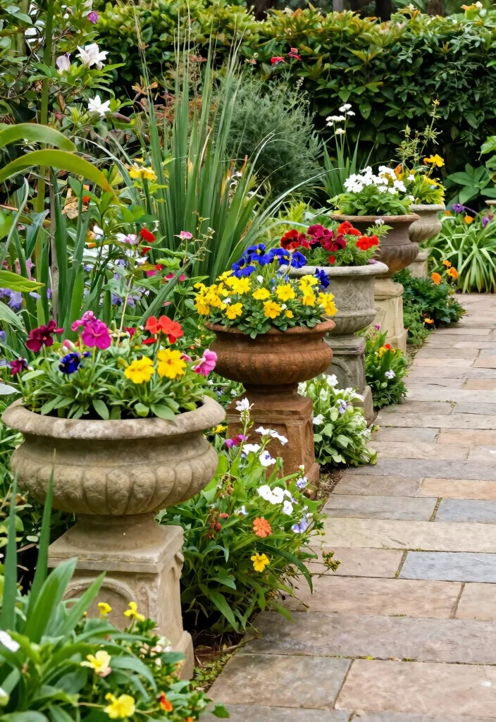 14 Large Outdoor Planter Ideas That Stay Put in Wind and Weather - 4. Stone Planters 1