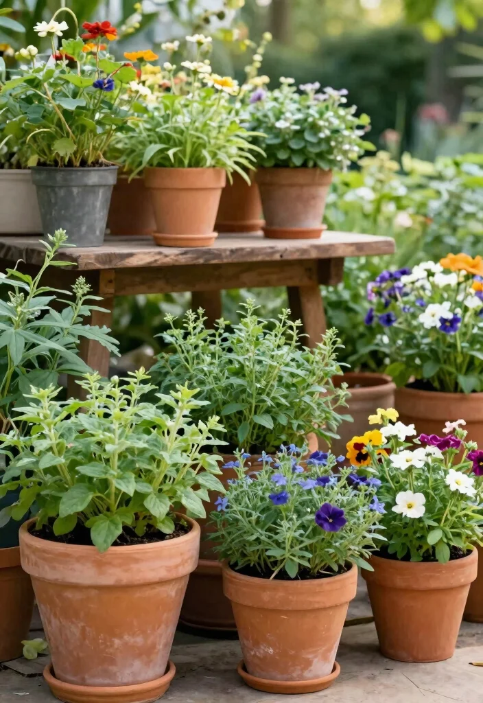 14 Large Outdoor Planter Ideas That Stay Put in Wind and Weather - 6. Terra Cotta Pots with Heavy Bases 1