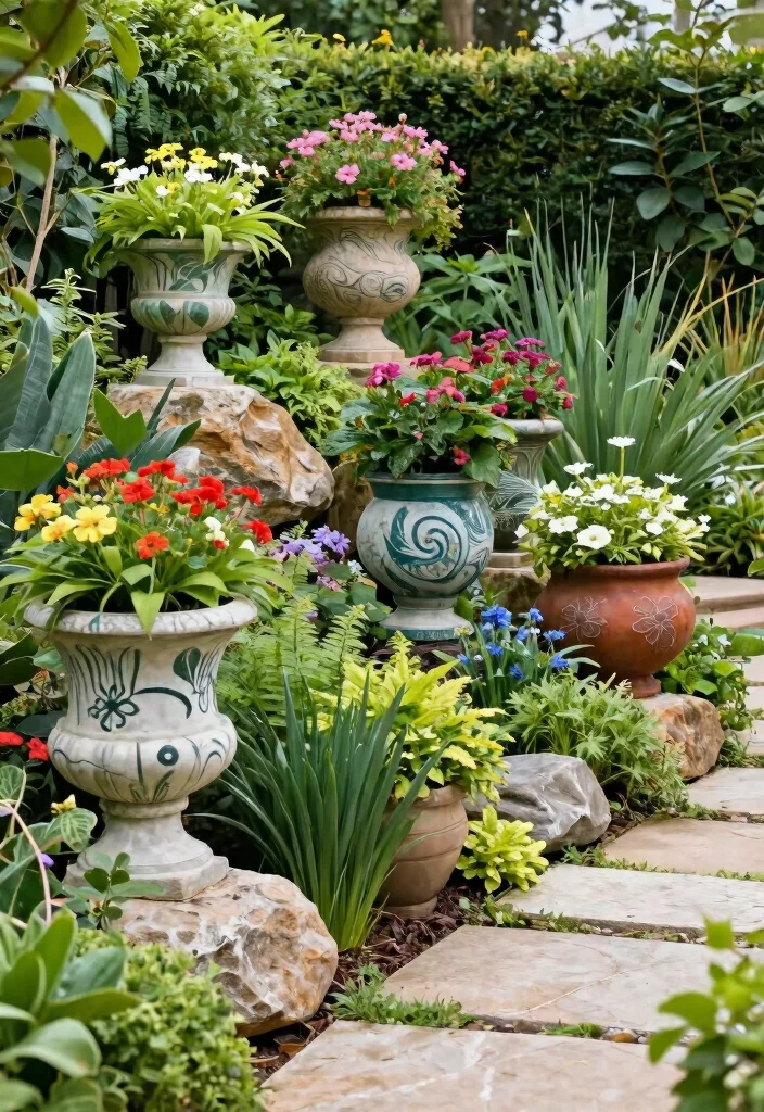 14 Large Outdoor Planter Ideas That Stay Put in Wind and Weather - 9. Unique Sculptural Planters 1