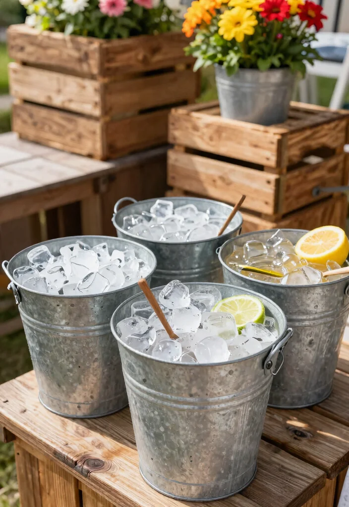14 Outdoor Bar Ideas on a Budget That Don't Need Plumbing - 4. Bucket Bar 1
