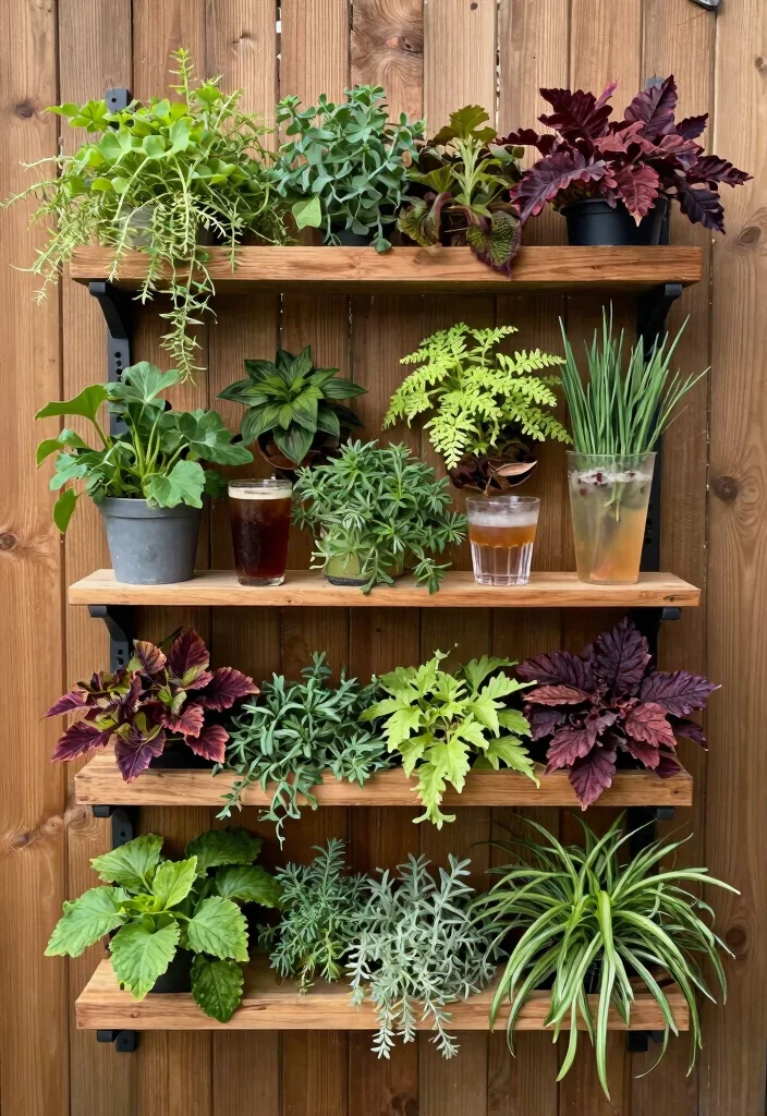 14 Outdoor Bar Ideas on a Budget That Don't Need Plumbing - 9. Vertical Garden Bar 1