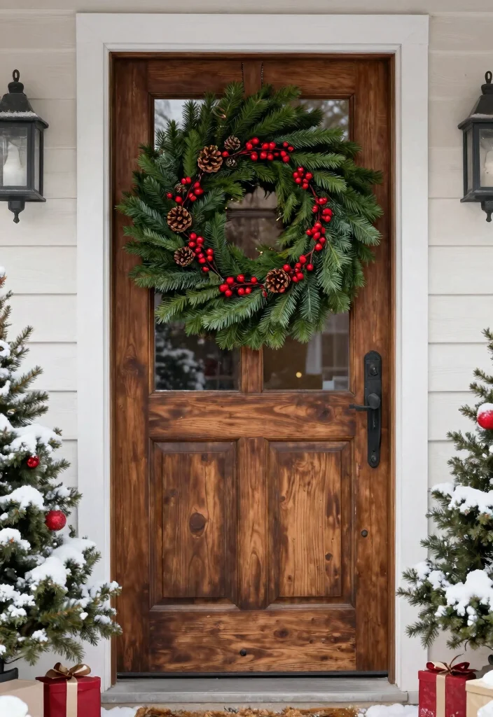 14 Outdoor Holiday Decor Ideas That Transition Through Winter - 2. Seasonal Wreaths 1