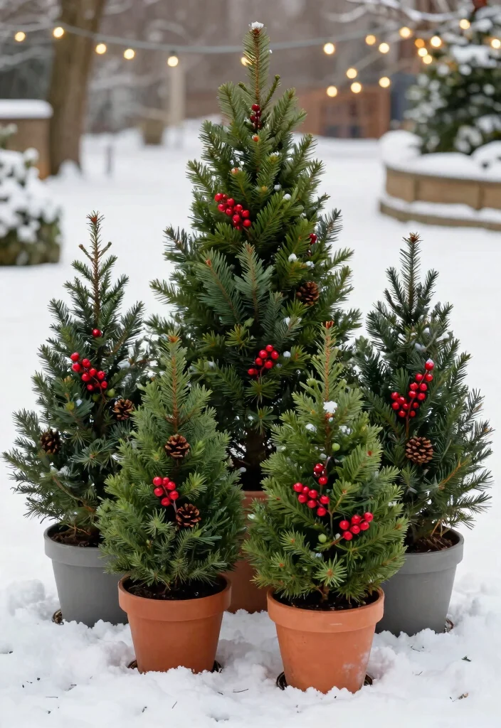 14 Outdoor Holiday Decor Ideas That Transition Through Winter - 4. Evergreen Arrangements 1