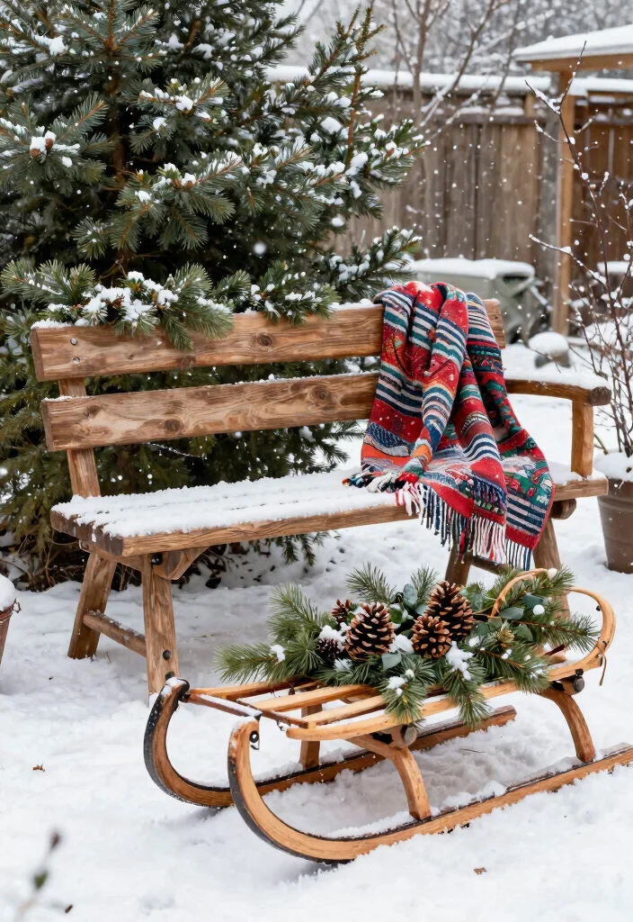 14 Outdoor Holiday Decor Ideas That Transition Through Winter - 7. Rustic Wooden Accents 1