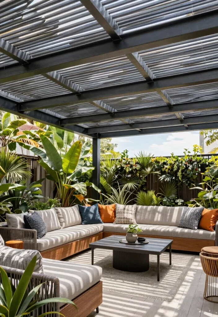 15 Awning Ideas Patio That Survive Wind Without Constant Repairs - 13. Louvered Roof Systems for Full Control 1
