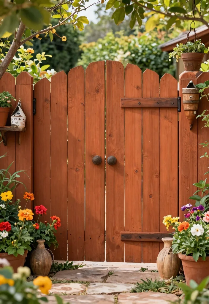 15 Cedar Fence Stain Colors That Last Without Annual Touch-Ups - 13. Earthy Terracotta 1