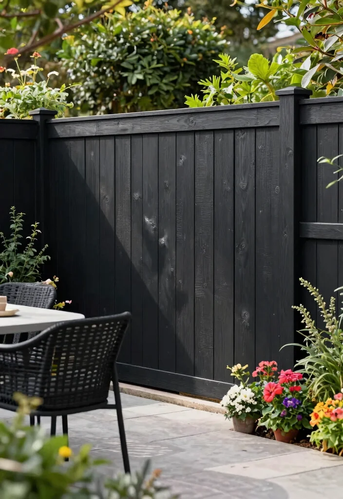 15 Cedar Fence Stain Colors That Last Without Annual Touch-Ups - 6. Charcoal Black 1