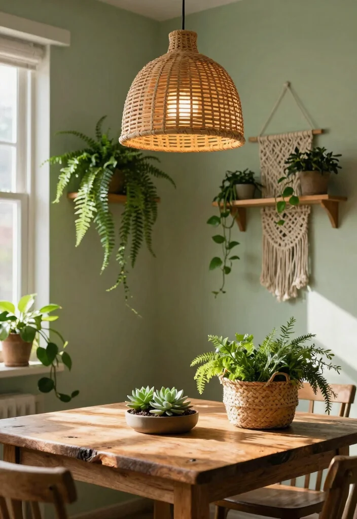15 Ceiling Pendant Light Ideas That Hang Low Without Hitting Your Head - 1. Boho-Chic Rattan Pendant Lights 1